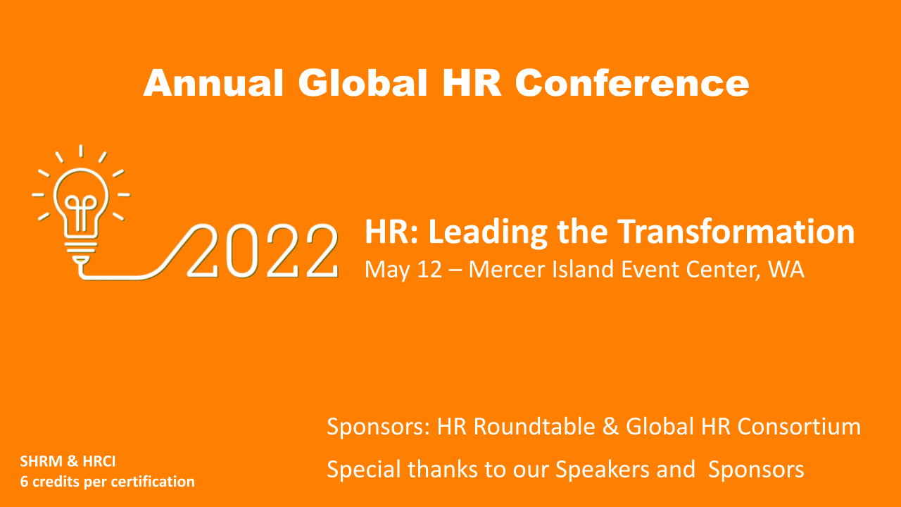 Annual Global HR Conference 2022 HR Leading the Transformation